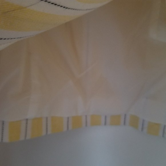 Banana Republic Stretch Linen Soft Yellow Pinstripe Tailored Blazer Size 2P - Picture 8 of 10